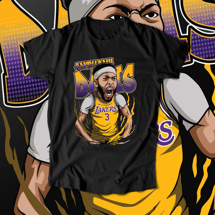 Anthony Davis - Beast Mode (T-Shirt)-DaPrintFactory