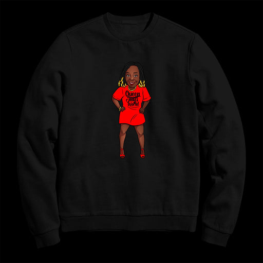 Queen Jay Mascot (Crewneck Sweatshirt)-DaPrintFactory