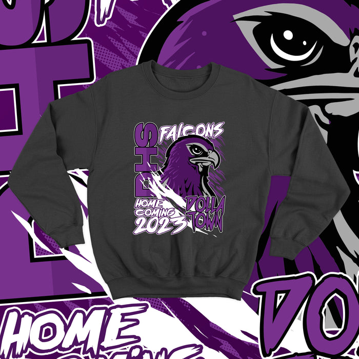 Falcons - Homecoming 2023 (Crewneck Sweatshirt)-DaPrintFactory