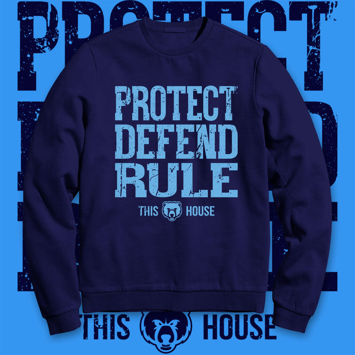 Protect Defend Rule - Bruins (Crewneck Sweatshirt)-DaPrintFactory