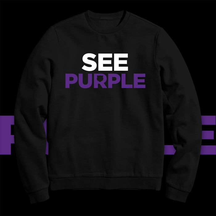 See Purple Wilson) - Crewneck Sweatshirt