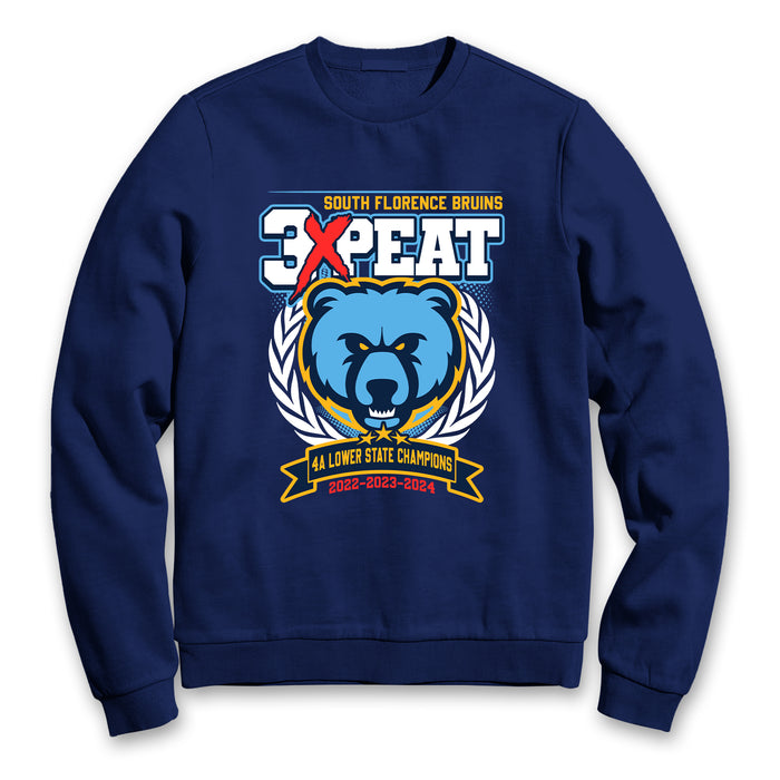 Bruins - 3X Lower State Champs (Crewneck Sweatshirt)