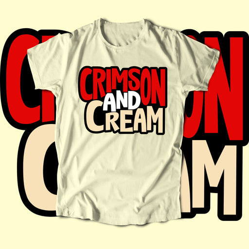 Crimson & Cream (T-Shirt)-DaPrintFactory