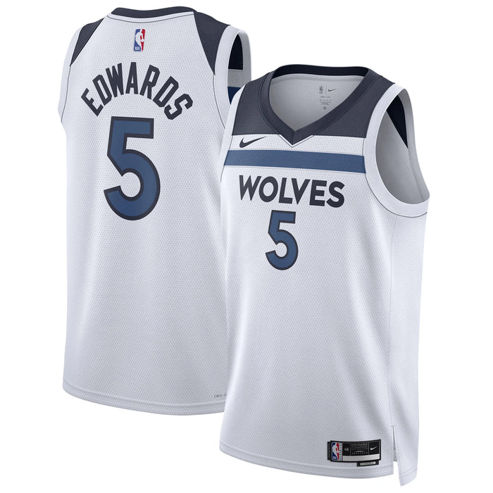 Unisex Nike Anthony Edwards White Minnesota Timberwolves Swingman Jersey