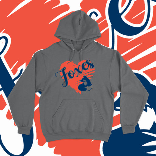 Foxes Scribble Heart (Hoodies)-DaPrintFactory