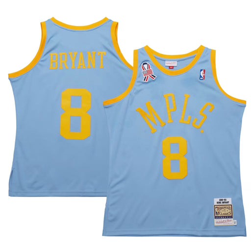 Men's Los Angeles Lakers Kobe Bryant Mitchell & Ness Powder Blue 2001/02 Hardwood Classics Authentic Player Jersey-DaPrintFactory