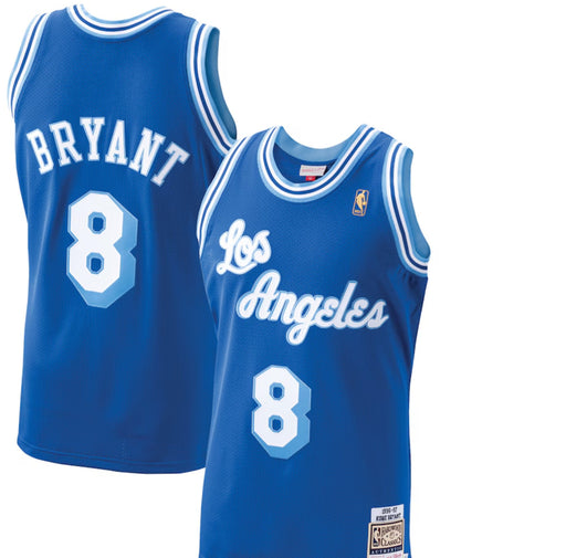 Men's Los Angeles Lakers Kobe Bryant Mitchell & Ness Royal 1996-97 Hardwood Classics Authentic Player Jersey-DaPrintFactory