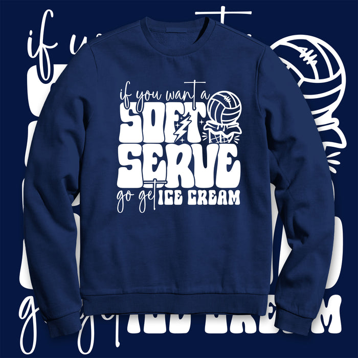 SF - Soft Serve Volleyball (Crewneck Sweatshirt)