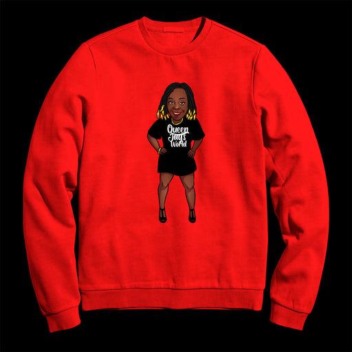 Queen Jay Mascot (Crewneck Sweatshirt)-DaPrintFactory