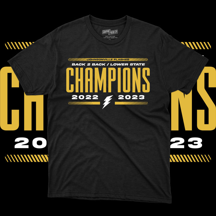 Johnsonville Back 2 Back Lower State Champions (T-Shirt)-DaPrintFactory