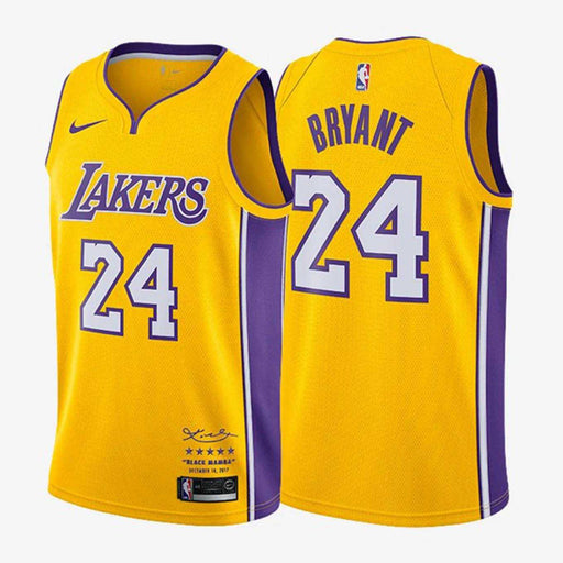 Kobe Bryant 24 Yellow Lakers Jersey-DaPrintFactory