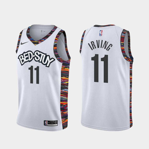 Kyrie Irving - Bed Stuy White Jersey-DaPrintFactory