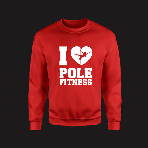 Levels Pole Fitness Stacked (Crewneck)-DaPrintFactory