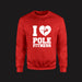 Levels Pole Fitness Stacked (Crewneck)-DaPrintFactory