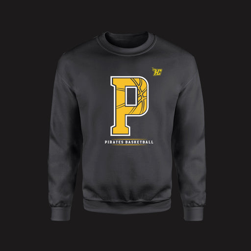 Pirates "P" Basketball (Crewneck)-DaPrintFactory