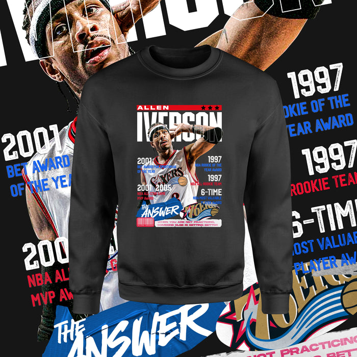 Slam "LIKE" - Allen Iverson (Crewneck Sweatshirt)-DaPrintFactory