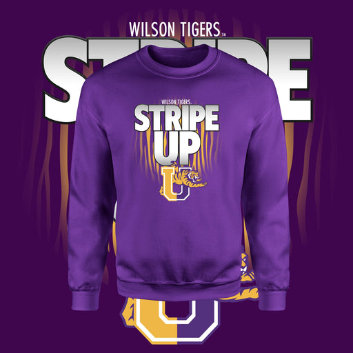 Wilson High - Stripe Up (Crewneck)-DaPrintFactory