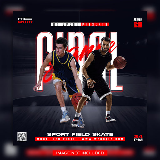 Basketball 1v1 Flyer-DaPrintFactory