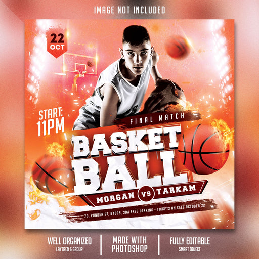 Basketball Sports Flyer 147-DaPrintFactory