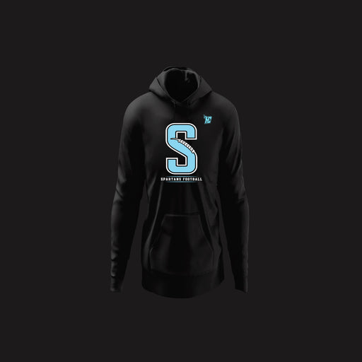 Spartans "S" Football (Hoodie)-DaPrintFactory