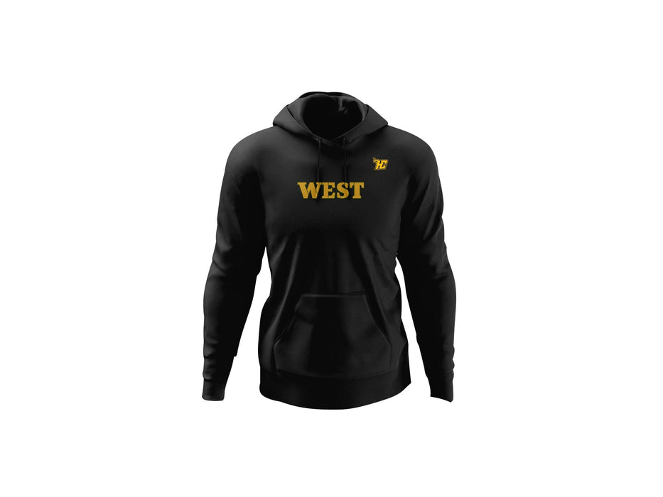 West "Text" Hoodie)-DaPrintFactory