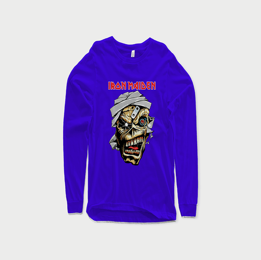 Iron Maiden Damagaed Skull (Long sleeves)-DaPrintFactory