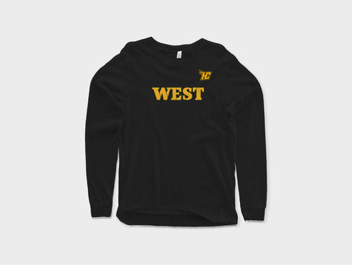 West "Text" (Long sleeves)-DaPrintFactory