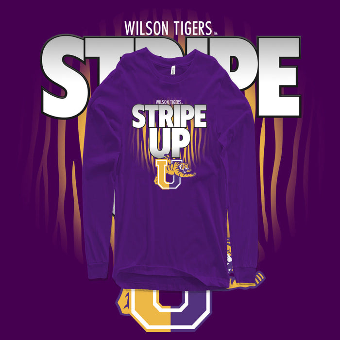 Wilson High - Stripe Up (Longsleeve)-DaPrintFactory