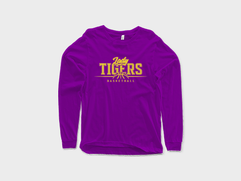 Lady Tigers Half Basketball (Long sleeves)-DaPrintFactory