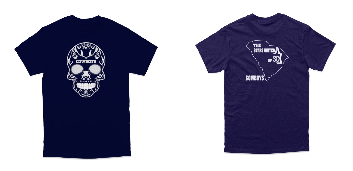 Stars United - Cowboys Skull x Club Logo (T-Shirts)-DaPrintFactory